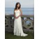 Made Ivory Sweep A-line Chiffon Sleeveless Flower Hand Sweetheart Wedding Dress