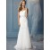 Chiffon Made Chapel Ivory Applique / Beading / Hand Sleeveless A-line Sweetheart Flower Wedding Dress