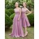 Budget Beautiful Appliques Scoop Neck A Line Long Bridesmaid Dress