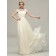 Elegant Best A-Line Long Lace Bateau Neck Short Sleeve Bridesmaid Dress