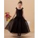 Bateau A line Satin/Organza Sleeveless Dark Zipper Coffee Ankle Length Bow/Hand Made Flower Flower Girl Dress