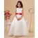 Zipper Satin/Organza Sleeveless Belt/Beading/Bow A line Floor length Scoop Ivory Flower Girl Dress