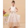 Organza/Satin Sleeveless Bow/Ruffles Zipper A line Floor length V neck White Flower Girl Dress