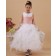 Sleeveless Scoop Hand Made Flower/ Zipper Ankle Length Organza Belt Ball Gown White Flower Girl Dress