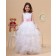 Ivory Scoop Sash/Bow A line Floor length Zipper Sleeveless Satin/Organza Flower Girl Dress