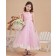 Ankle Length Sleeveless Ruffle/Applique/Bow A line Pink Zipper Satin/Tulle Scoop Flower Girl Dress