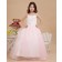 White/Pink Zipper Sleeveless Spaghetti Straps Ball Gown Floor length Taffeta/Organza Applique/Beading Flower Girl Dress