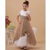 Short Scoop A line Embroidery/Beading Gold/White Taffeta/Organza Floor length Sleeve Zipper Flower Girl Dress