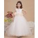 Sleeveless Hand Made Flower Zipper A line Satin/Tulle Floor length Scoop White Flower Girl Dress