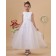 Sleeveless Applique/Beading Ivory Zipper Scoop Chiffon/Tulle Ankle Length A line Flower Girl Dress