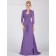 Lilac Backless A-line Natural Sweep Chiffon Sweetheart Half-Sleeve Ruched Mother of the Bride Dress