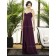 Sweetheart-Spaghetti A-line Floor-length Empire Ruched-Ruffles Grape Sleeveless Chiffon Straps Backless-Zipper-Back Bridesmaid Dress