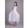 Asymmetrical White Flowers/Ruched Satin A-line Sleeveless Zipper Sweetheart Natural Bridesmaid Dress