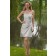 Natural Ruched Knee-Length Sheath Stain Zipper Silver Sweetheart Elastic Silk-like Sleeveless Bridesmaid Dress