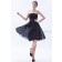 Natural Chiffon Zipper Black Knee-length Ruched/Belt Strapless Sleeveless A-line Bridesmaid Dress