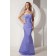 Sleeveless Ruched Satin Floor-length Mermaid Lavender Zipper Sweetheart Empire Bridesmaid Dress