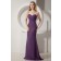 A-line Floor-length Sleeveless Zipper Ruched Grape Natural Chiffon Sweetheart Bridesmaid Dress