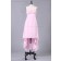 Sheath Zipper Strapless Sleeveless Ruffles/Sash Asymmetrical Natural Pink Chiffon/Elastic-Satin Bridesmaid Dress