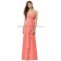 Draped Zipper Sleeveless Natural ginger Chiffon Sweetheart A-line Floor-length Pink Bridesmaid Dress