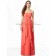 Draped/Beading Sleeveless Chiffon Floor-length Zipper Strapless/Sweetheart firecracker A-line Empire Orange Bridesmaid Dress