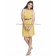 Maize Zipper One-Shoulder Sleeveless Natural Column/Sheath Short-length Sash Chiffon Daffodil Bridesmaid Dress