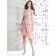Pink Natural rose Draped Sleeveless Chiffon Strapless/Sweetheart A-line Knee-length Zipper Bridesmaid Dress