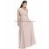 Sleeveless One-Shoulder Zipper Flowers/Draped Empire Pink Floor-length Chiffon cameo A-line Bridesmaid Dress