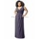 Floor-length A-line Empire Zipper Straps/V-neck Chiffon stormy Sleeveless Grey Draped Bridesmaid Dress