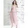 Zipper Strapless/Sweetheart A-line Tea-length Pink Draped Chiffon blush Natural Sleeveless Bridesmaid Dress