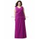 Floor-length Zipper Fuchsia Straps/V-neck Sleeveless A-line Draped/Sash Empire Chiffon persian-plum Bridesmaid Dress