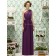 Zipper-Side A-line Chiffon Sleeveless Grape Natural wild-berry Draped/Bow One-Shoulder Floor-length Bridesmaid Dress