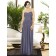 stormy Draped Floor-length Dropped Sleeveless Strapless/Sweetheart Zipper A-line Chiffon Grey Bridesmaid Dress