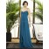 Empire Zipper ocean-blue Blue Sleeveless Floor-length A-line Chiffon Straps/Sweetheart Ruched Bridesmaid Dress