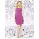 Lilac Strapless american-beauty Sleeveless Draped/Bow A-line Natural Chiffon Short-length Zipper Bridesmaid Dress