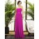 A-line Zipper Chiffon Strapless Floor-length Fuchsia Draped/Sash american-beauty Natural Sleeveless Bridesmaid Dress