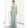 Zipper A-line Blue Strapless/Sweetheart Empire Floor-length Sleeveless Draped icelandic Chiffon Bridesmaid Dress