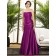 Sleeveless Floor-length Ruched A-line Dropped Fuchsia Strapless Zipper persian-plum Satin Bridesmaid Dress