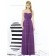 Majestic / Purple A-line Sweetheart Sleeveless Chiffon Draped Floor-length Empire Bridesmaid Dress