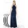 Midnight / Dark Navy Satin V-neck Empire Ruched Mermaid Sleeveless Floor-length Bridesmaid Dress