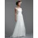 White A-line Sweep Tulle Bateau Natural Bridesmaid Dress