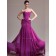 Fuchsia A-line Chiffon Sweep Empire Sweetheart Bridesmaid Dress