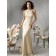 Champagne Floor-length Chiffon Natural Mermaid Bridesmaid Dress