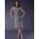Gray Natural Knee-length Sweetheart A-line Chiffon Bridesmaid Dress