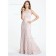 pink Floor-length Mermaid Lace Natural Scoop Bridesmaid Dress