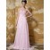 Pink Empire Sweetheart Sweep Chiffon A-line Bridesmaid Dress