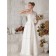 White Floor-length Chiffon A-line One Shoulder Natural Bridesmaid Dress