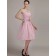 Pink A-line Sweetheart Knee-length Empire Bridesmaid Dress