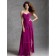 UK Multicolor Fuchsia Chiffon Floor-length Beading Bridesmaid Dress