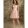 Forever Yours Indy Pink Tulle Short-length Beading Bridesmaid Dress