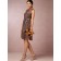 Laudable Lace A-line Brown Knee-length Empire Bridesmaid Dresses